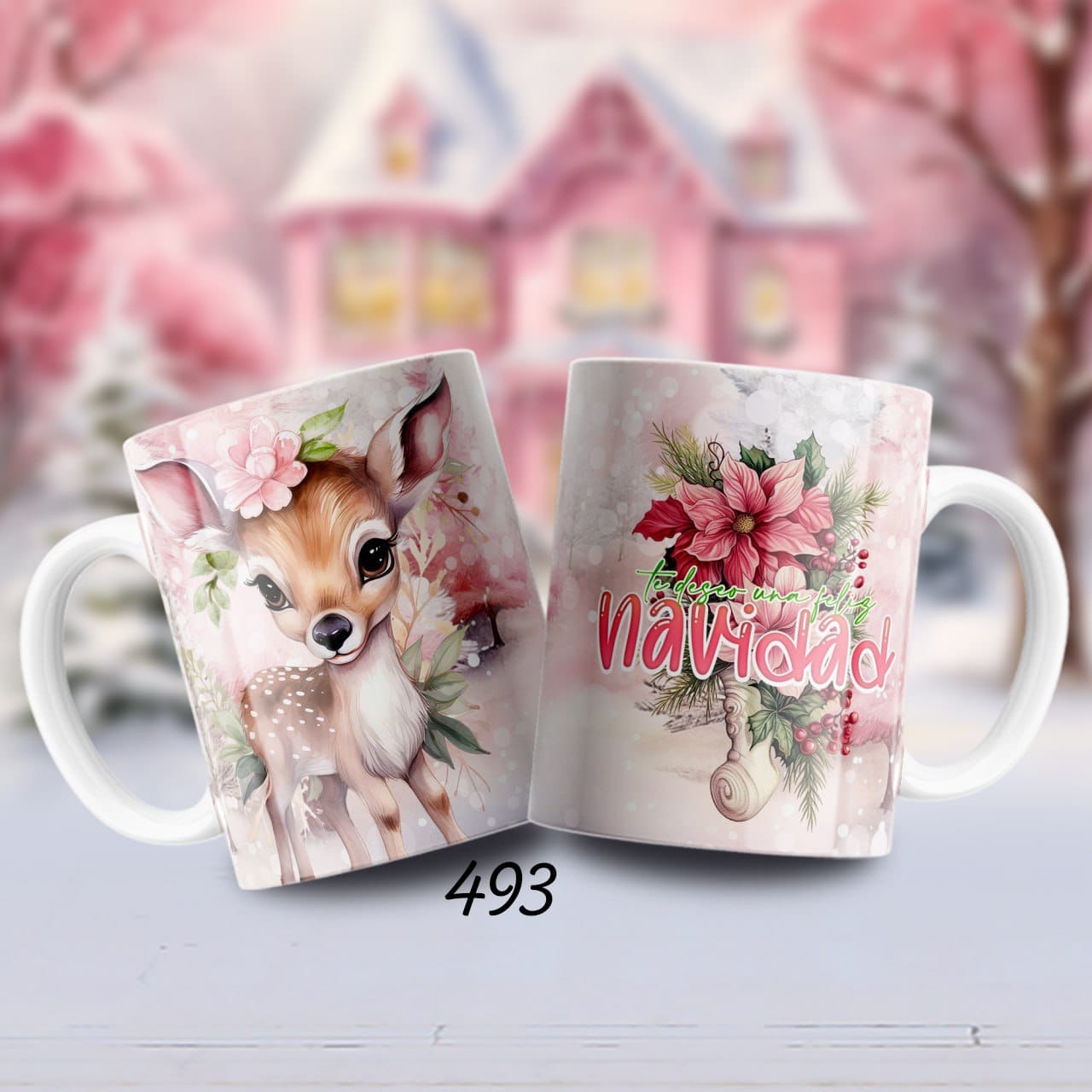 Taza navideña personalizada