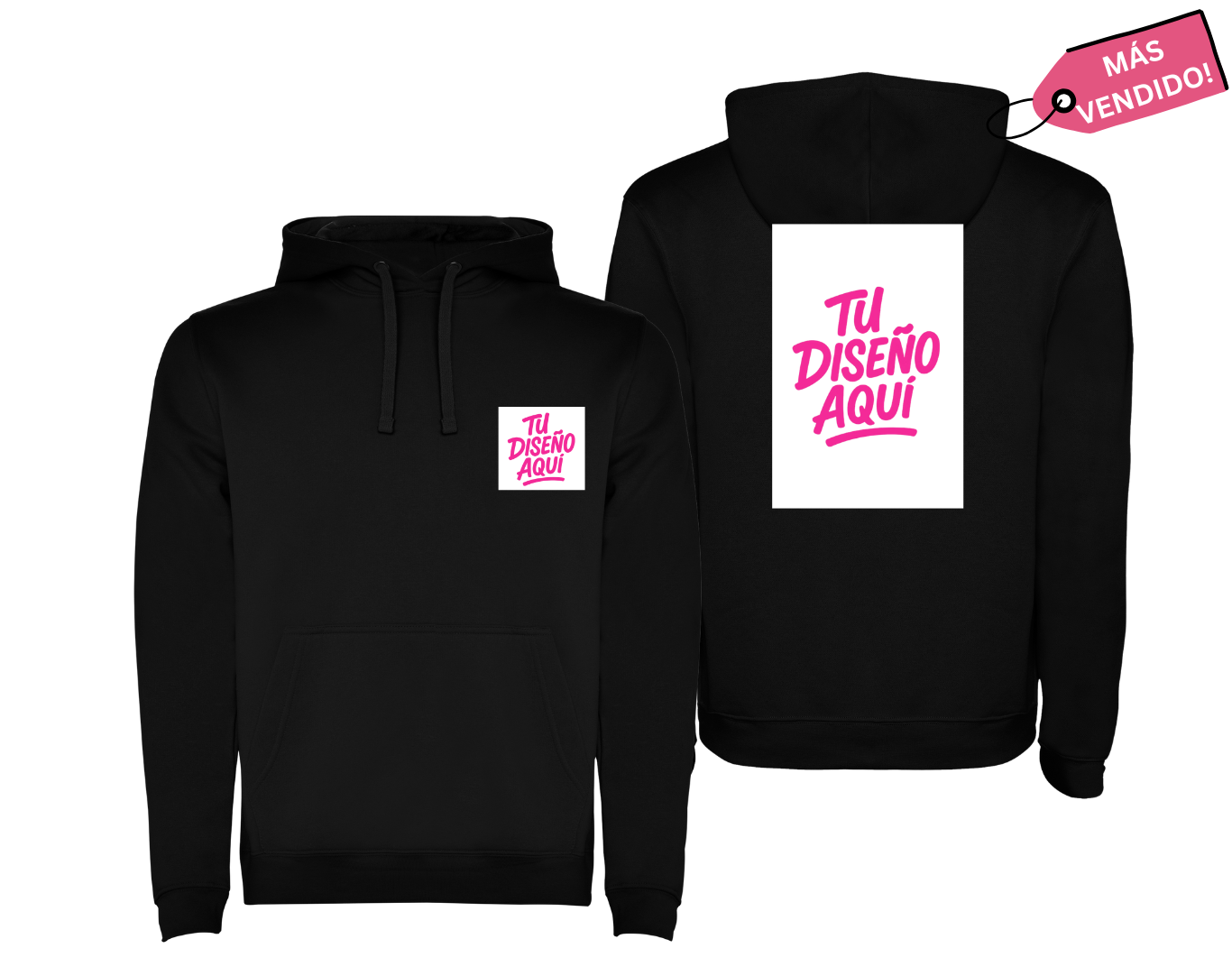 SUDADERA BLANCA SIN CAPUCHA  PARA INFANTIL Y  ADULTO