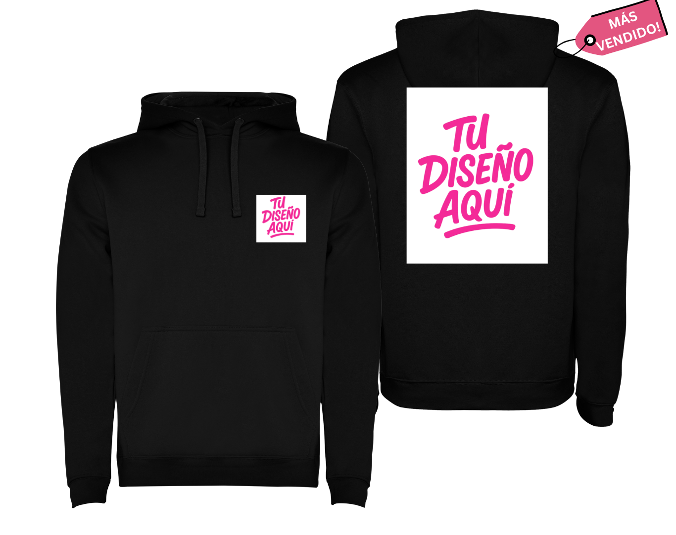 SUDADERA BLANCA SIN CAPUCHA  PARA INFANTIL Y  ADULTO