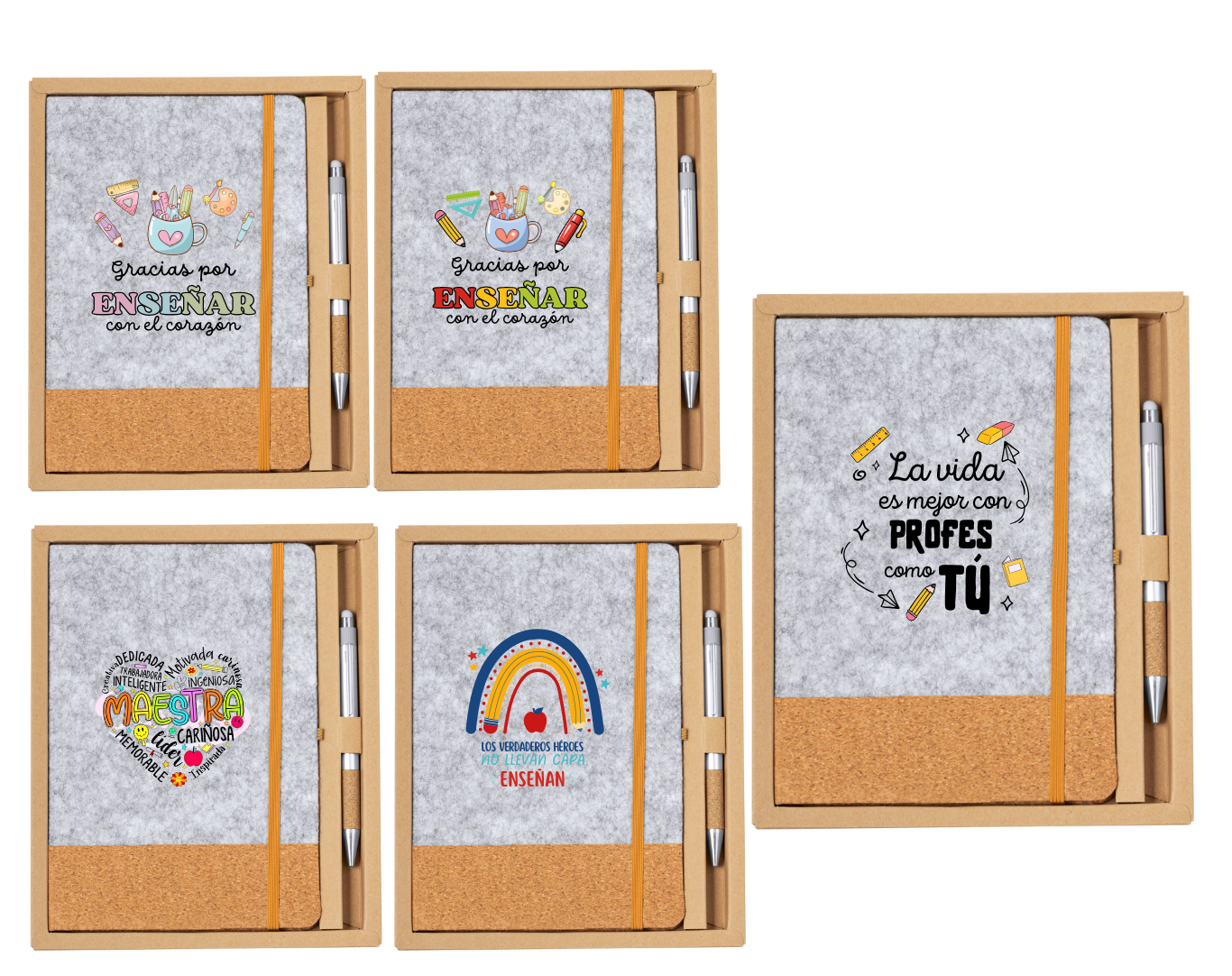 Set de bloc de notas y bolígrafo