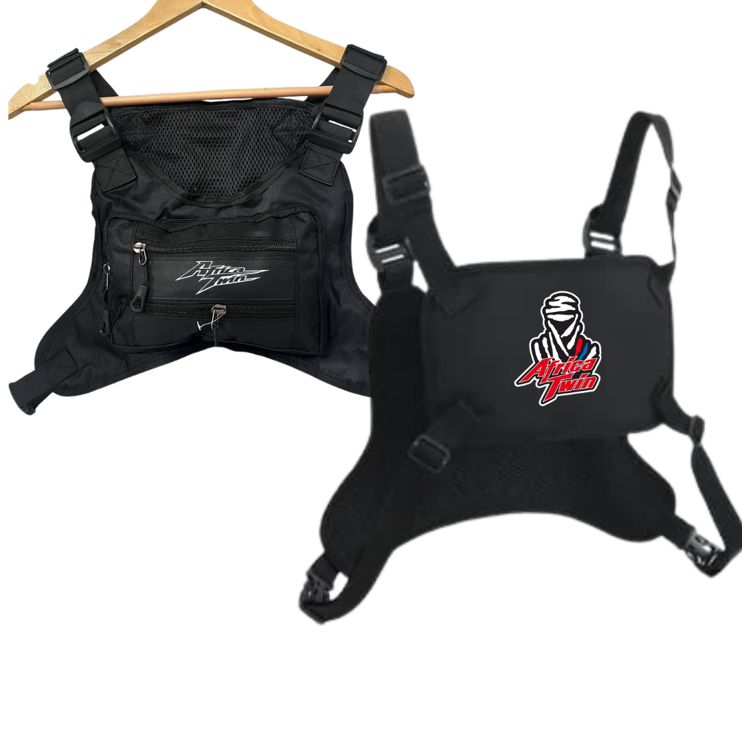 Riñonera Pecho Gris multibolsillos