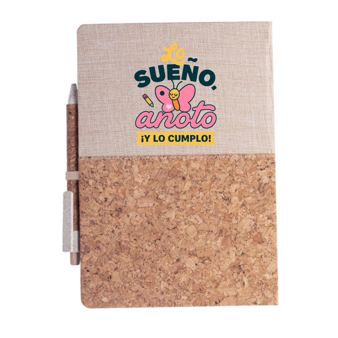 Set de bloc de notas y bolígrafo