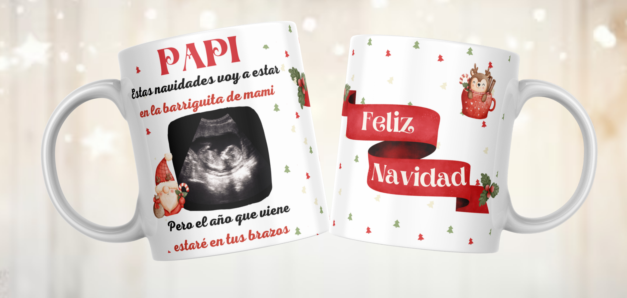 Taza navideña personalizada