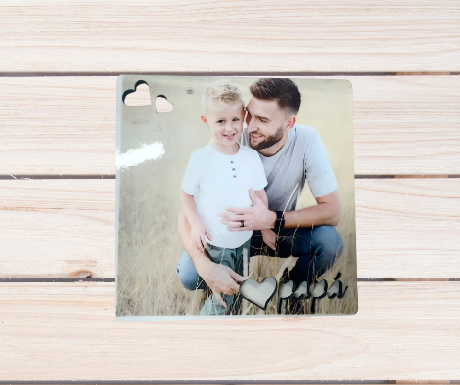 FOTOPANEL 9.5x9.5CM PAPÁ PERSONALIZADO