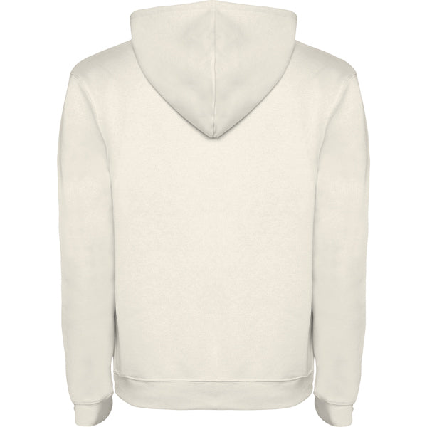 SUDADERA BLANCO VINTAGE CON CAPUCHA PARA ADULTO