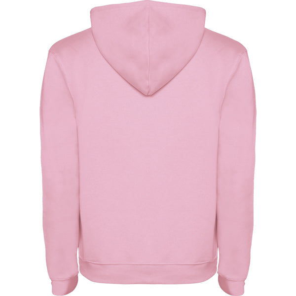 SUDADERA ROSA CLARO CON CAPUCHA  PARA INFANTIL Y  ADULTO