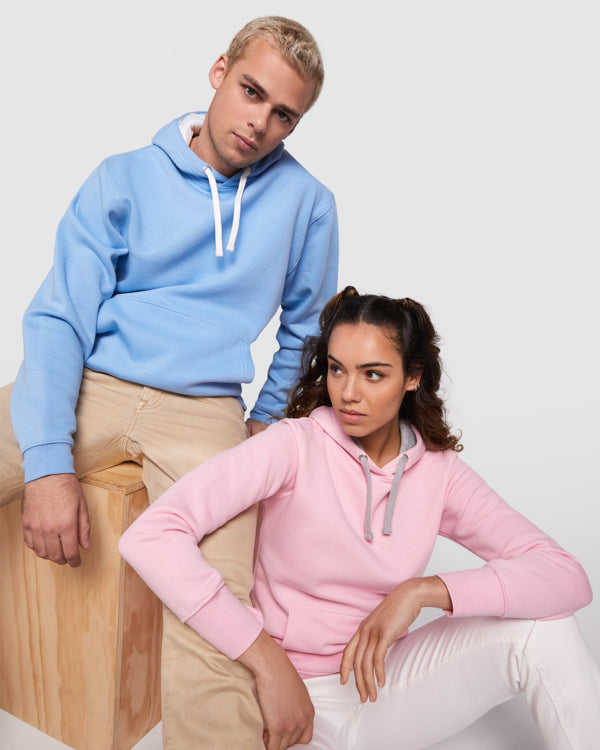 SUDADERA NEGRA CON CAPUCHA PARA INFANTIL Y  ADULTO