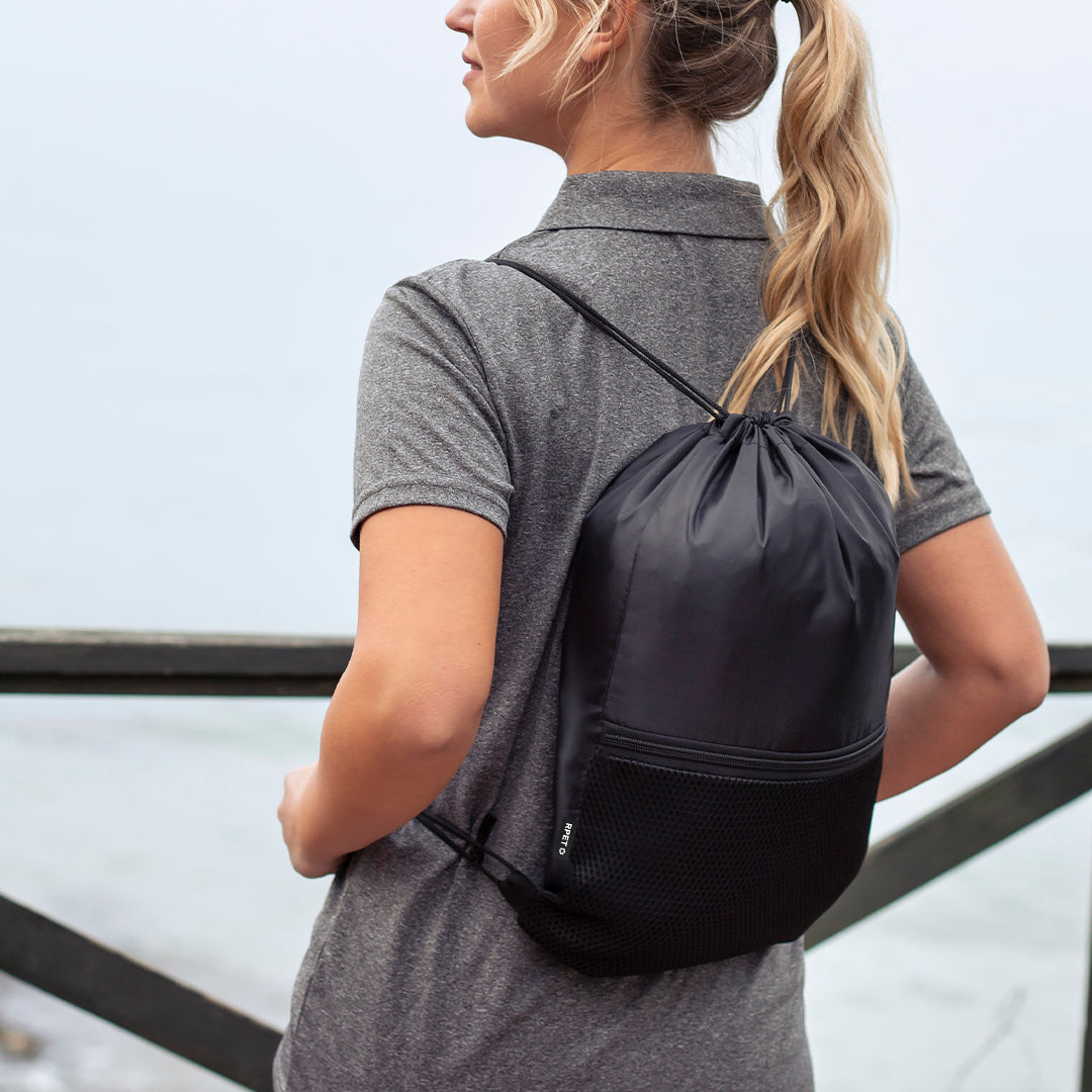 Mochila de cuerdas negra