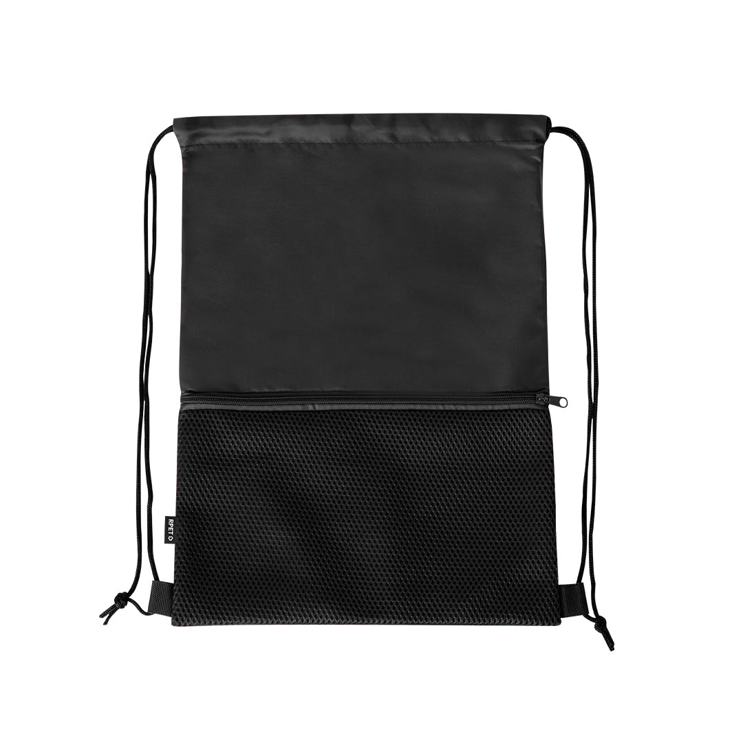 Mochila de cuerdas negra