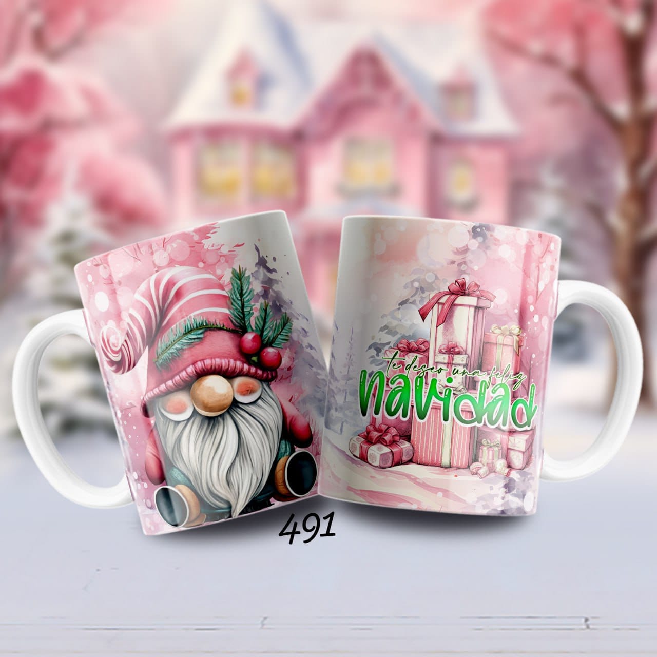 Taza navideña personalizada