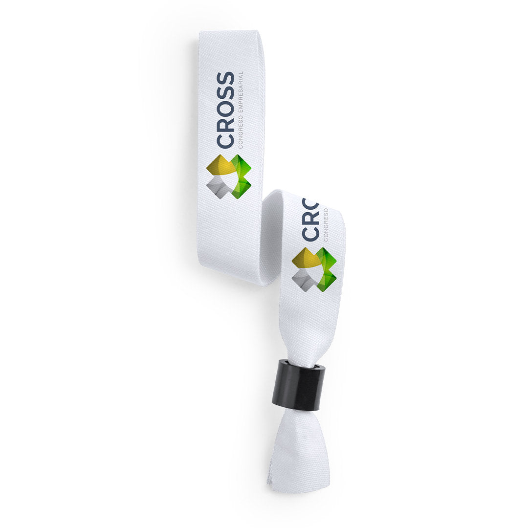 PACK 50  PULSERAS DE TELA PERSONALIZADA PARA EVENTOS