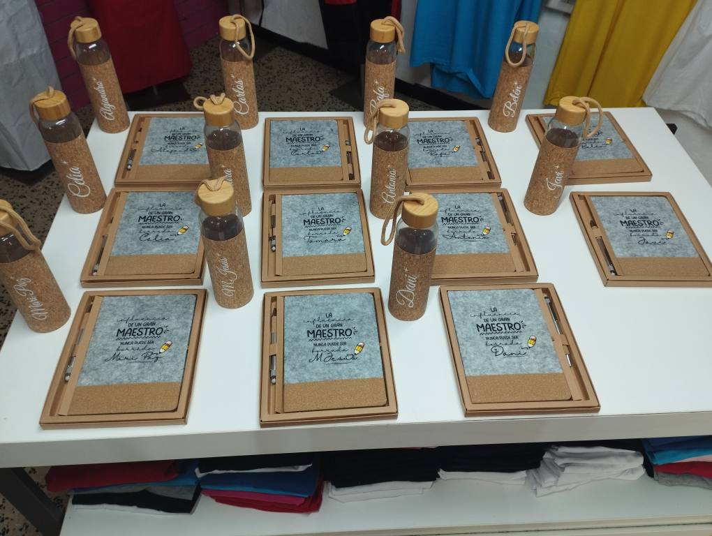 BOTELLA CRISTAL Y CORCHO