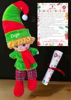 Duendecillo Navideño Personalizado con nombre(Incluye una carta de presentación)
