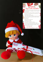 Elfo Navideño Personalizado con nombre(Incluye una carta de presentación)