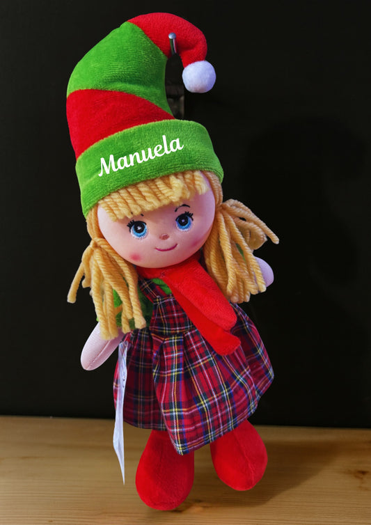 Duendecilla Navideña Personalizada con nombre(Incluye una carta de presentación)