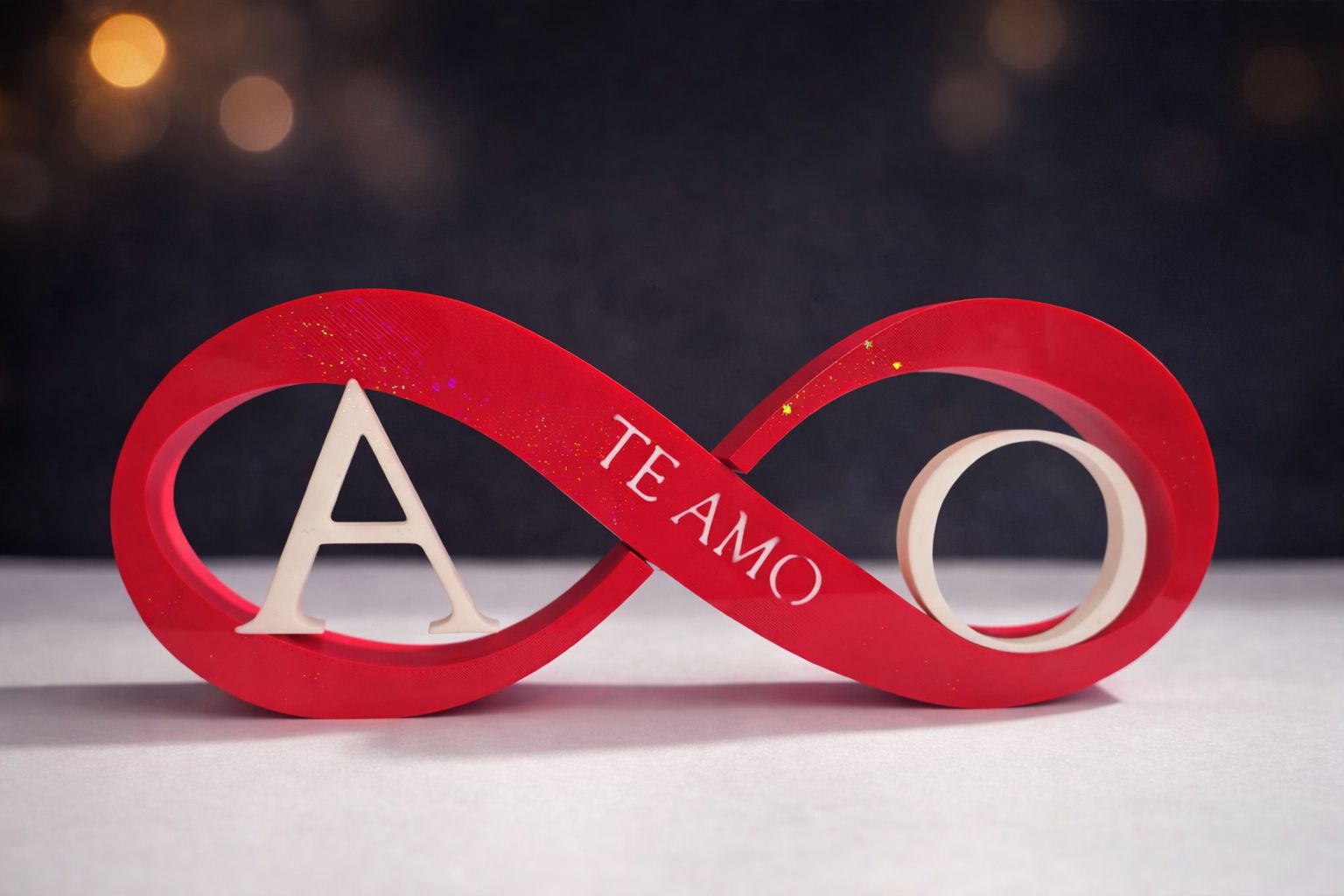 Infinito con iniciales personalizado