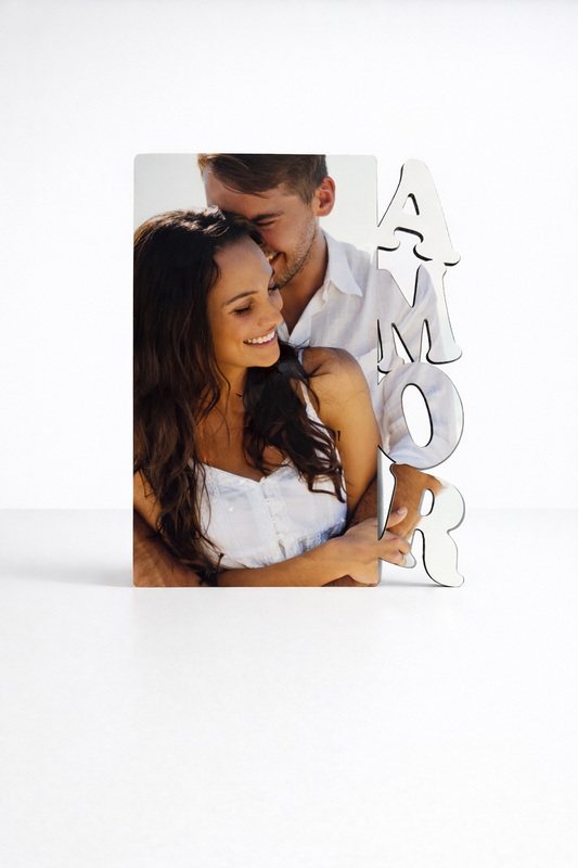 Marco amor personalizado madera 15x20cm