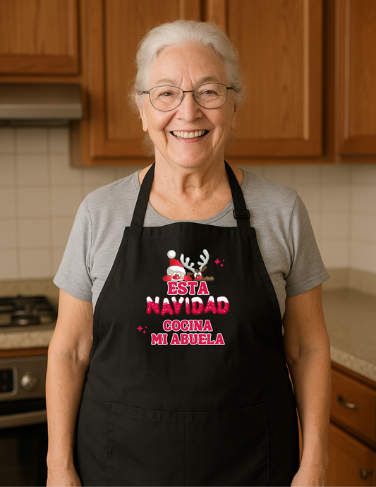 DELANTAL NAVIDEÑO PERSONALIZADO