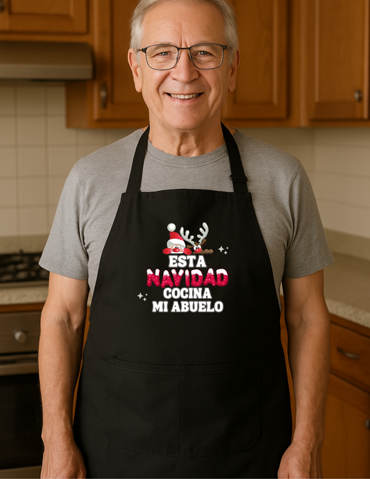 DELANTAL NAVIDEÑO PERSONALIZADO