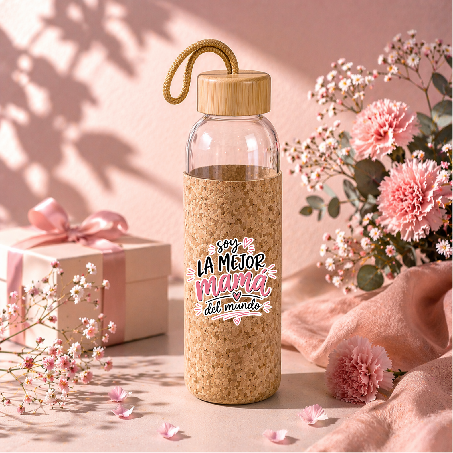 Botella cristal Día de Las Madres (Copia)