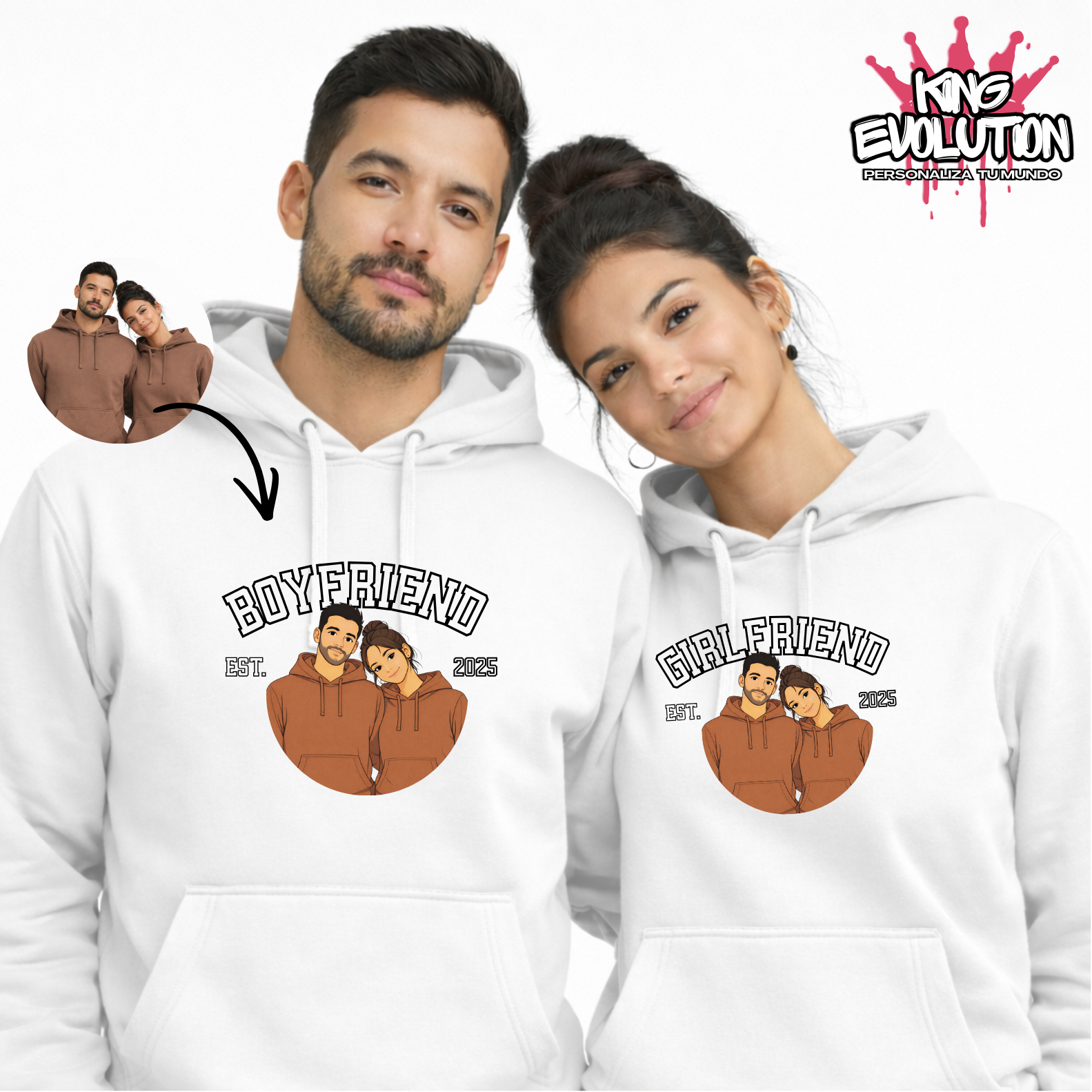 Sudadera personalizada -Flat color (sin sombras)