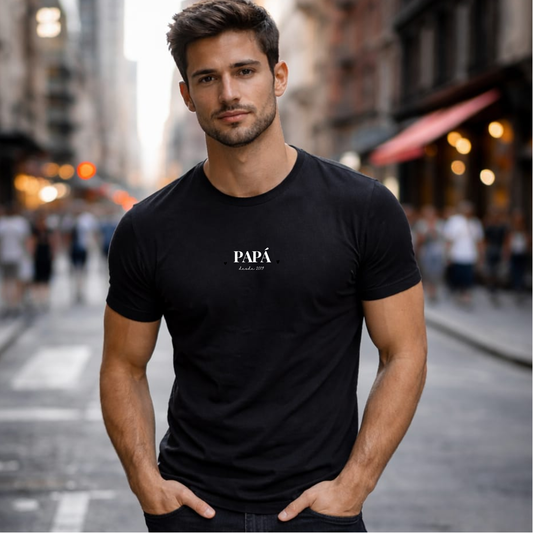 CAMISETA PAPA DESDE (LOGO 10 CM)