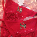 Tanga de Encaje Rojo Personalizado