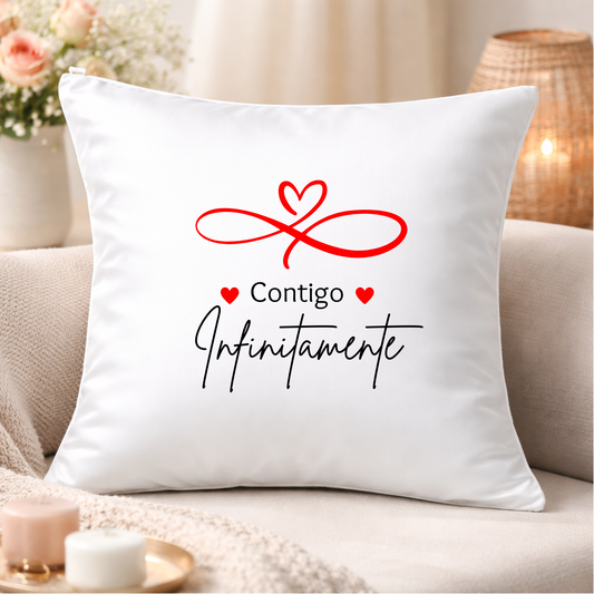 Cojín Contigo Infinitamente