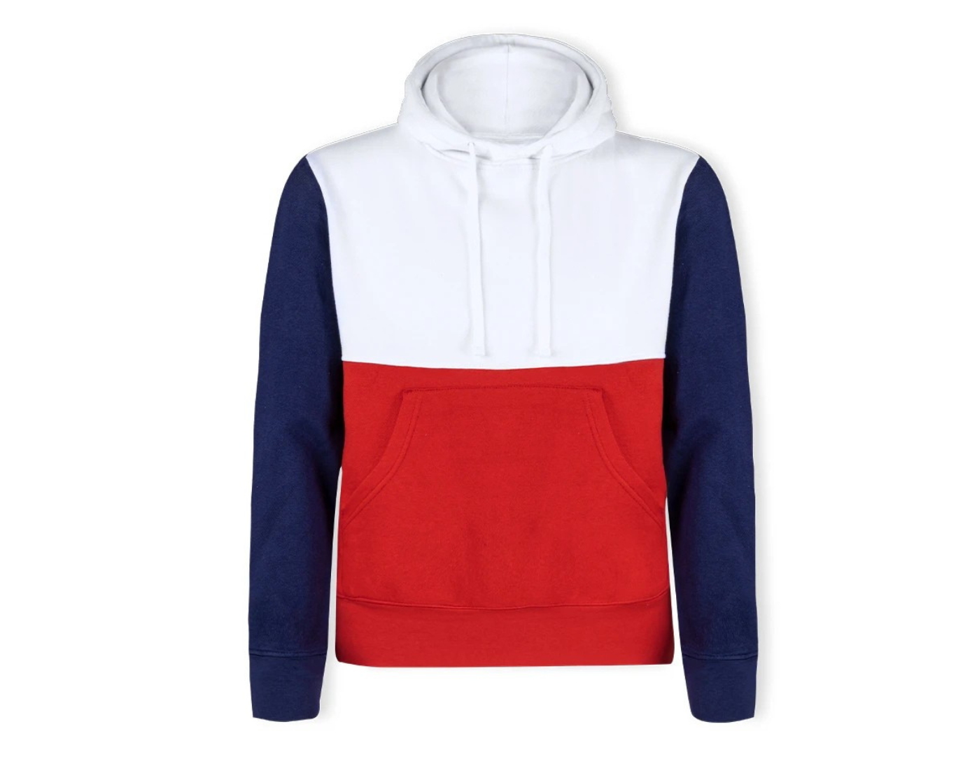 SUDADERA CON CAPUCHA TRICOLOR PARA ADULTO