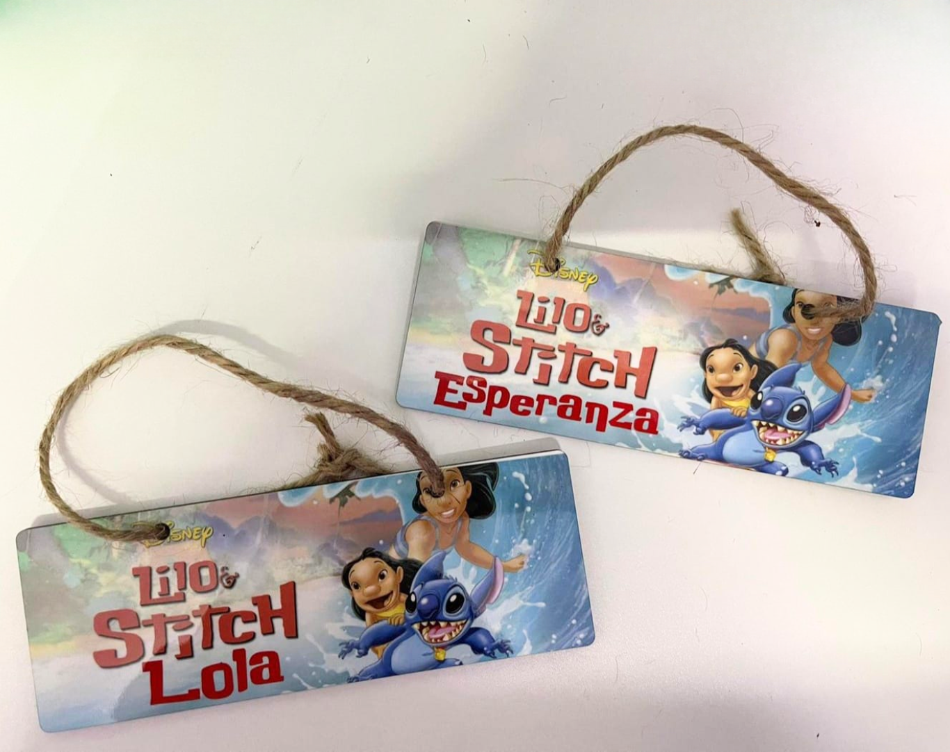 Placa madera 18X6.5CM  para colgar personalizada