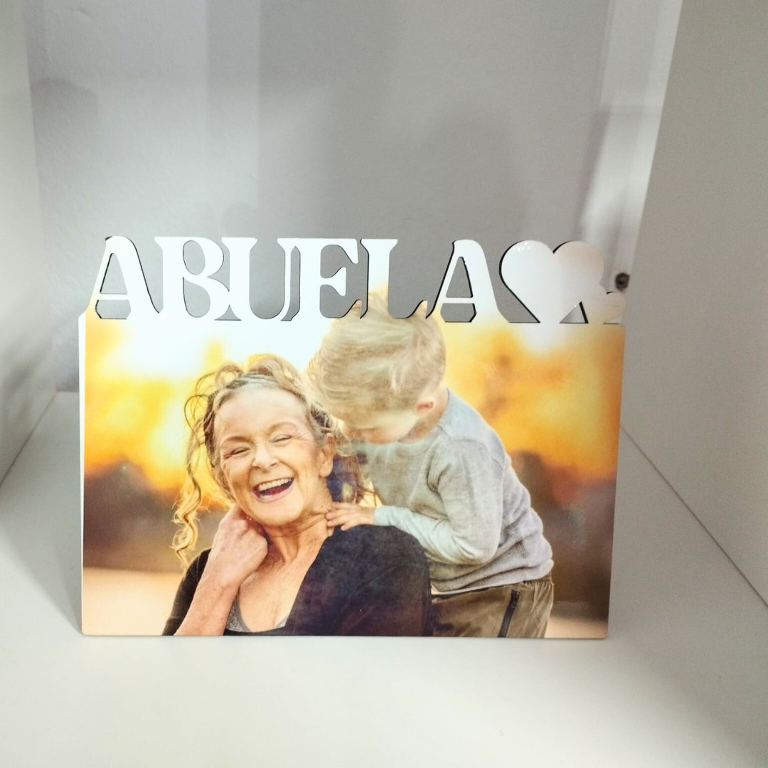 FOTOPANEL DE  MADERA PERSONALIZADO 15x20cm ABUELA