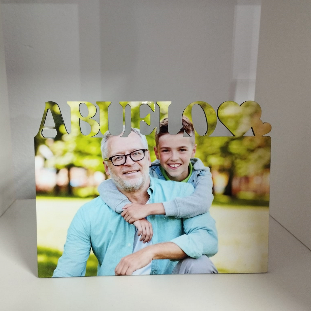 FOTOPANEL DE  MADERA PERSONALIZADO 15x20cm ABUELO
