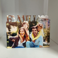 FOTOPANEL DE  MADERA PERSONALIZADO 15x20cm FAMILIA