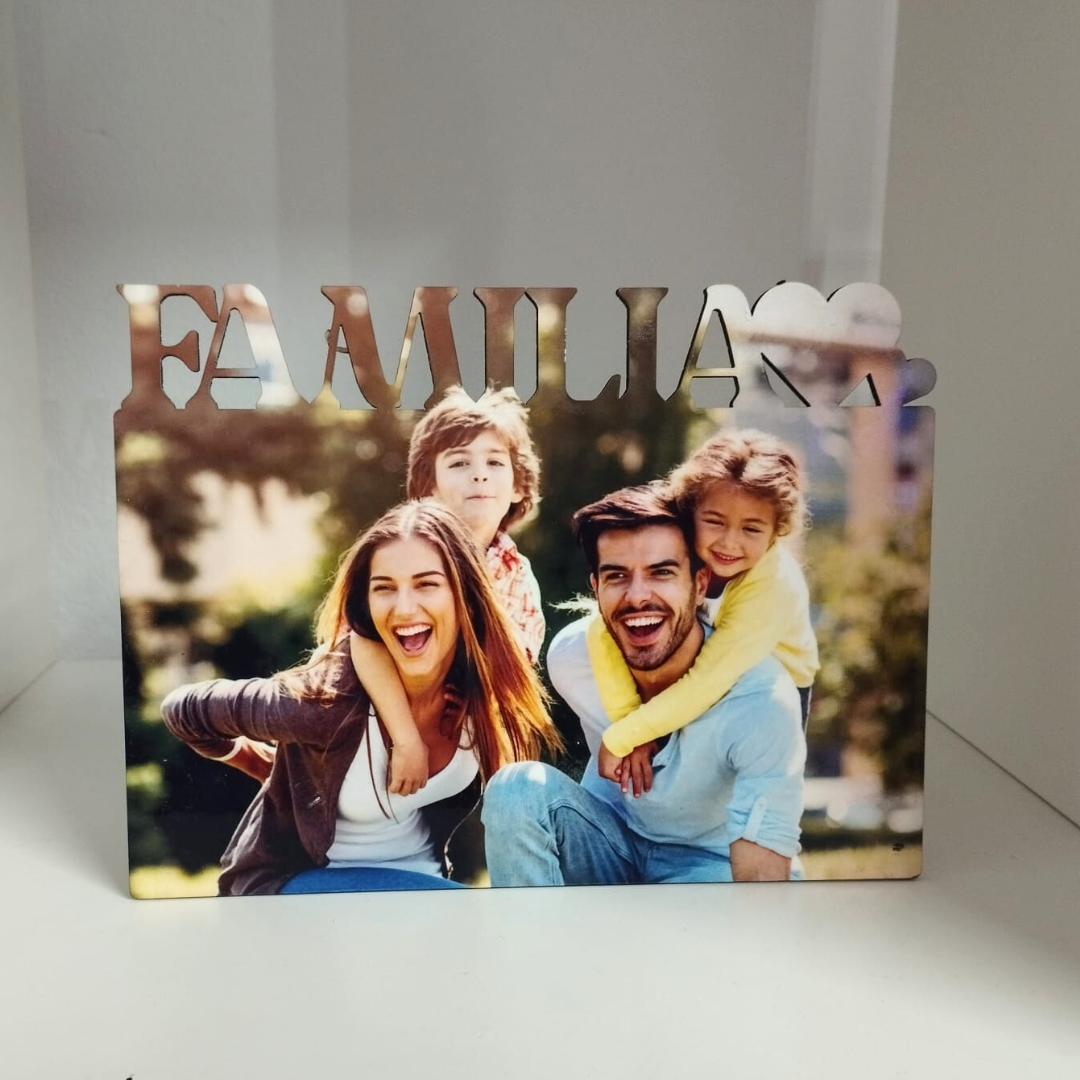 FOTOPANEL DE  MADERA PERSONALIZADO 15x20cm FAMILIA