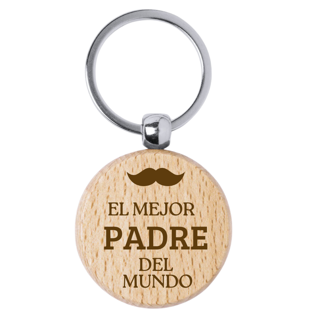 Llavero Madera personalizado con grabado láser