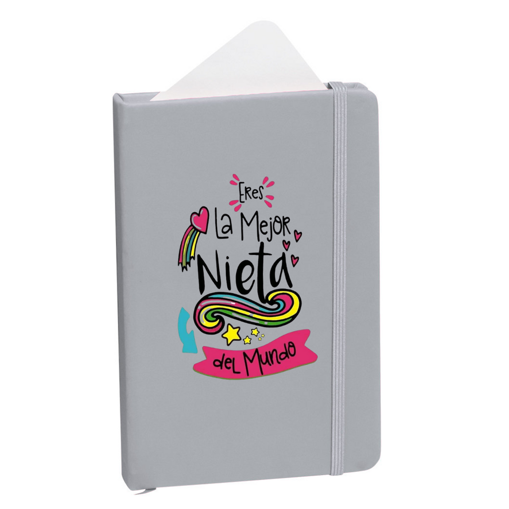 Bloc de notas plateado