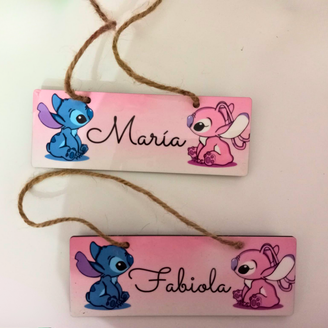 Placa madera 18X6.5CM  para colgar personalizada