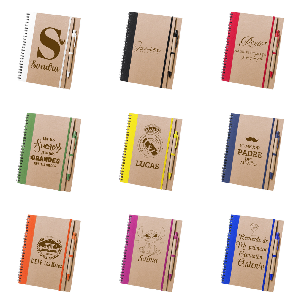 LIBRETA CARTÓN+BOLÍGRAFO
