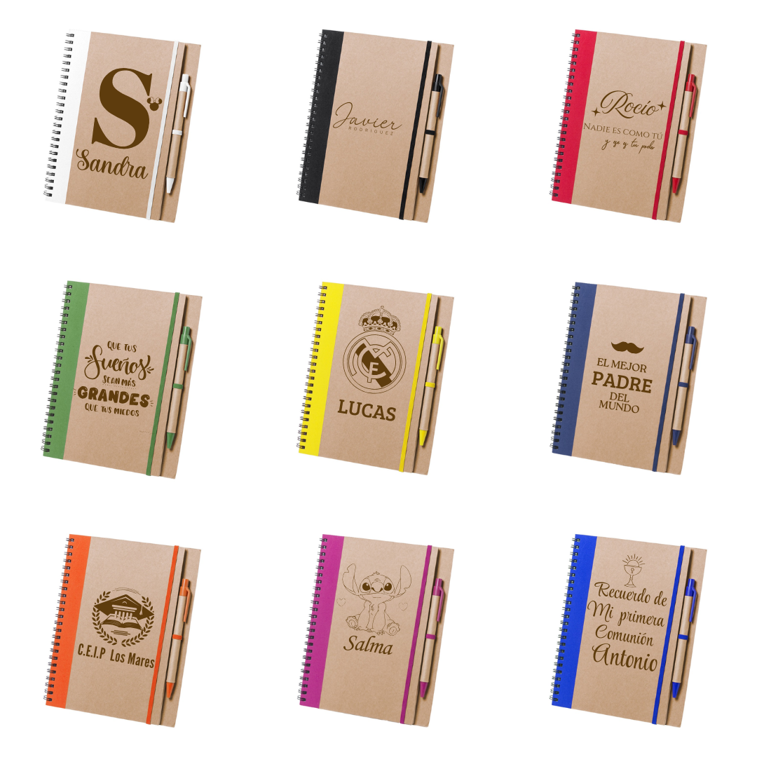 LIBRETA CARTÓN+BOLÍGRAFO