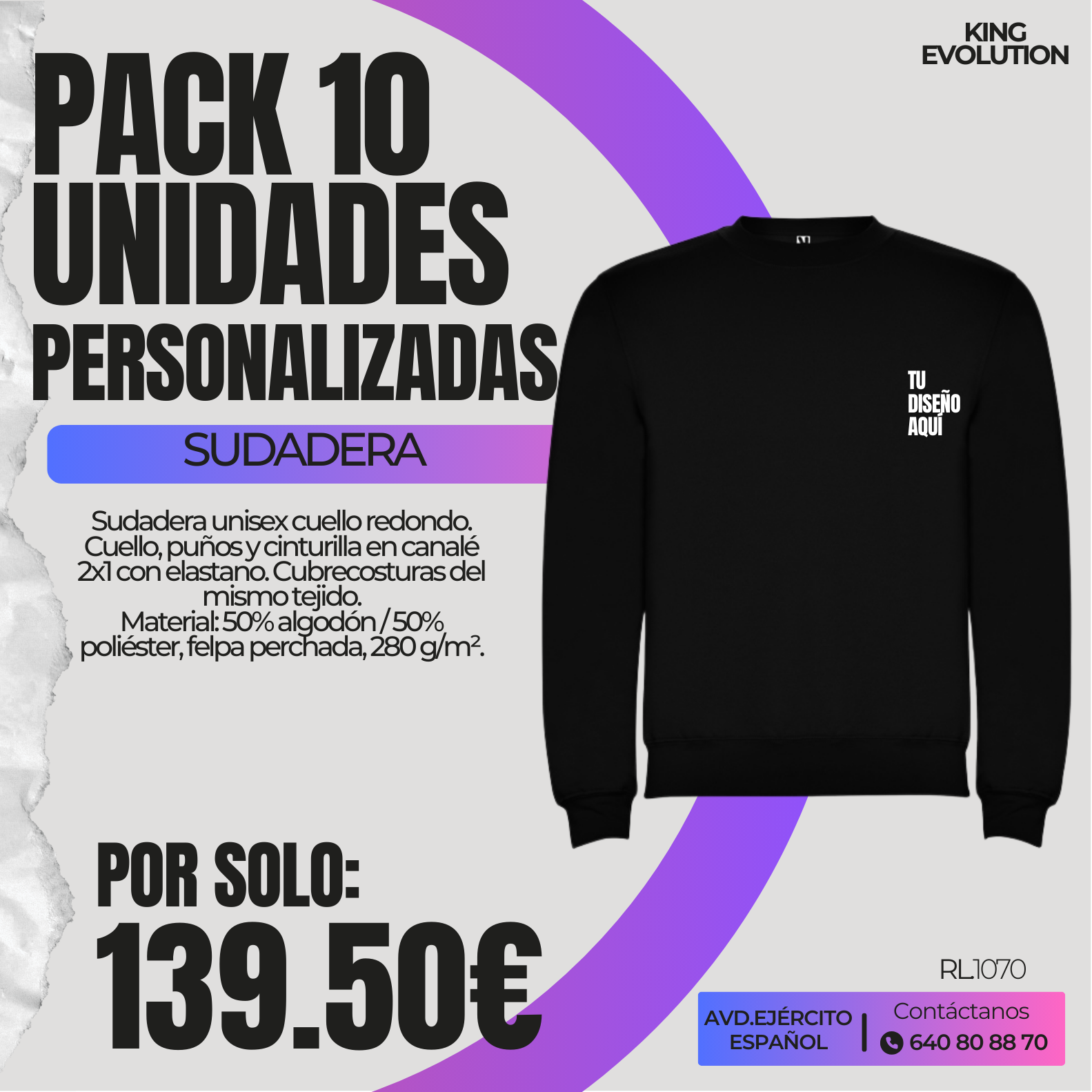 PACK SUDADERA SIN CAPUCHA