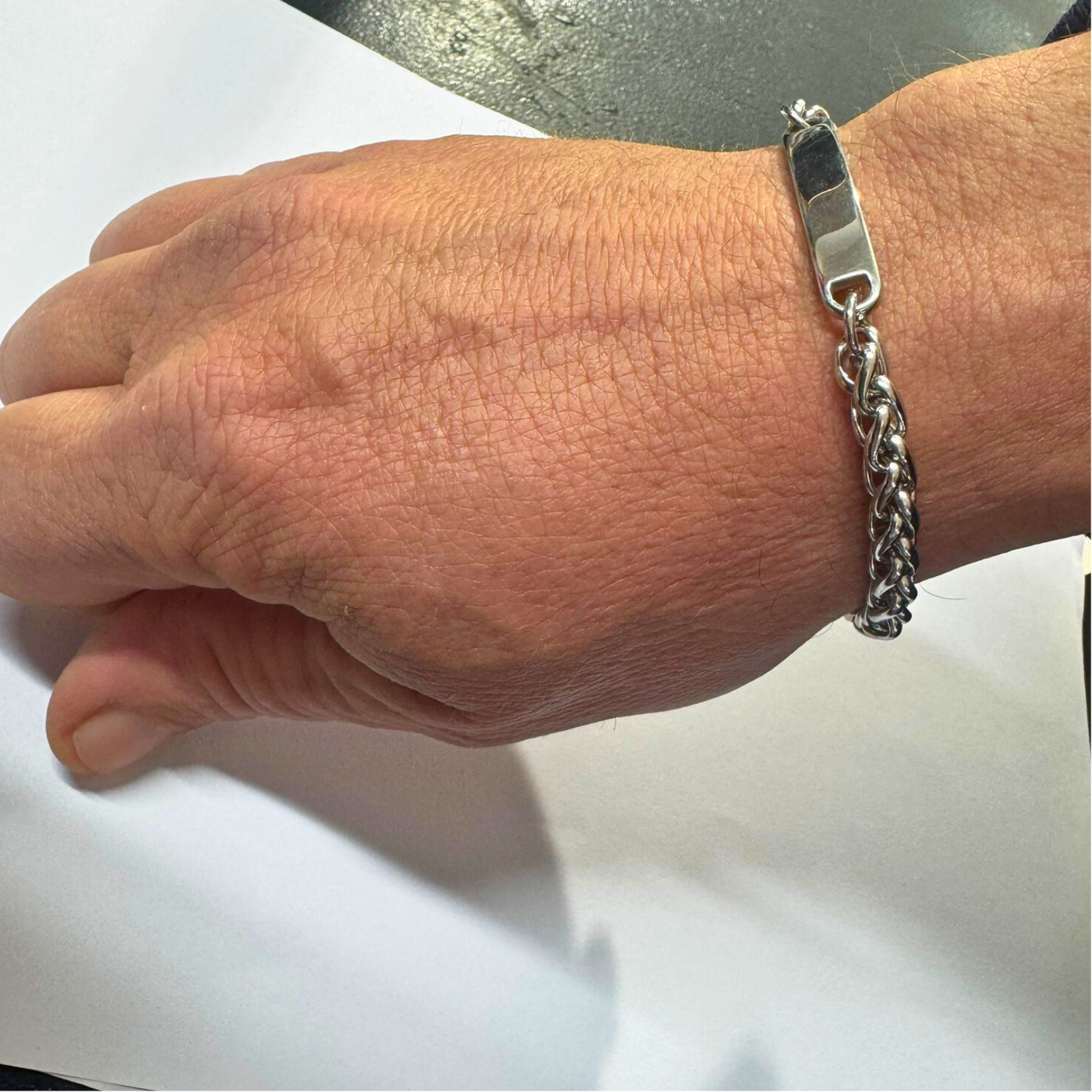 Pulsera esclava acero inoxidable personalizada