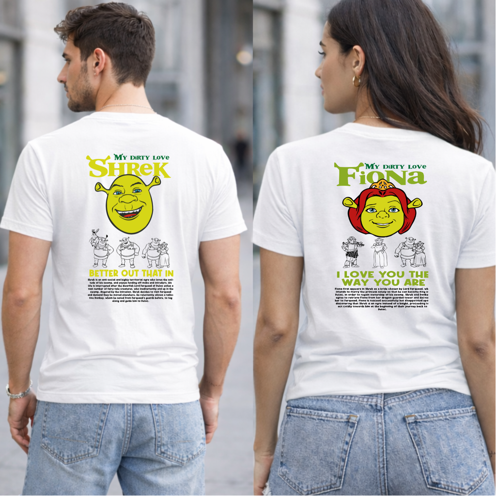 Camiseta Shrek y Fiona