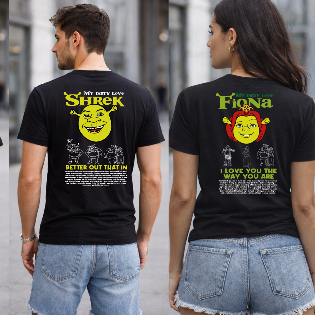 Camiseta Shrek y Fiona