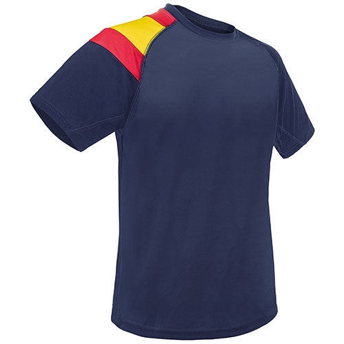 CAMISETA POLIESTER AZUL MARINO-ESPAÑA