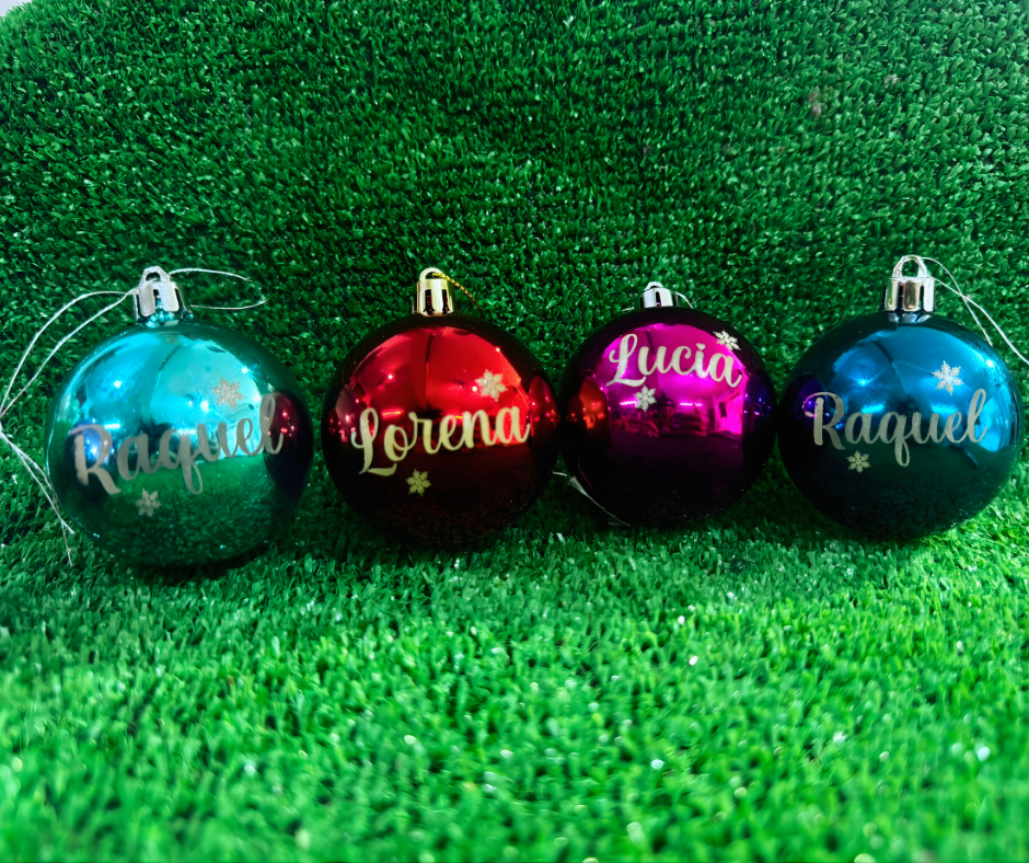 Bolas Navideñas personalizadas con nombre