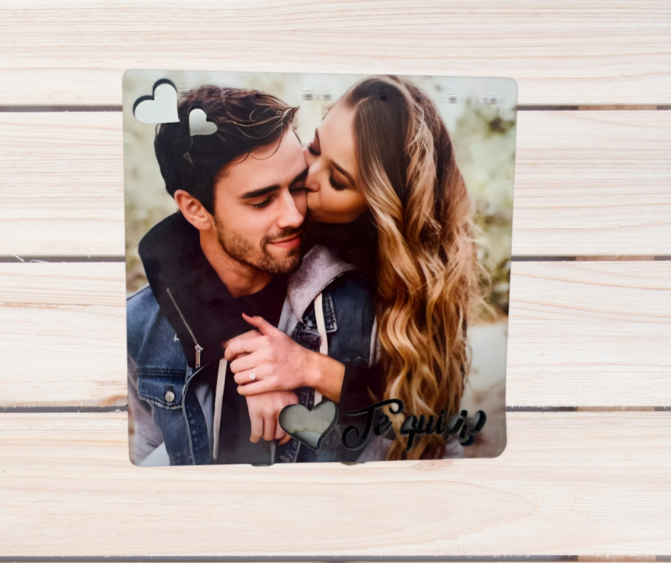 FOTOPANEL 9.5x9.5CM Te Quiero PERSONALIZADO