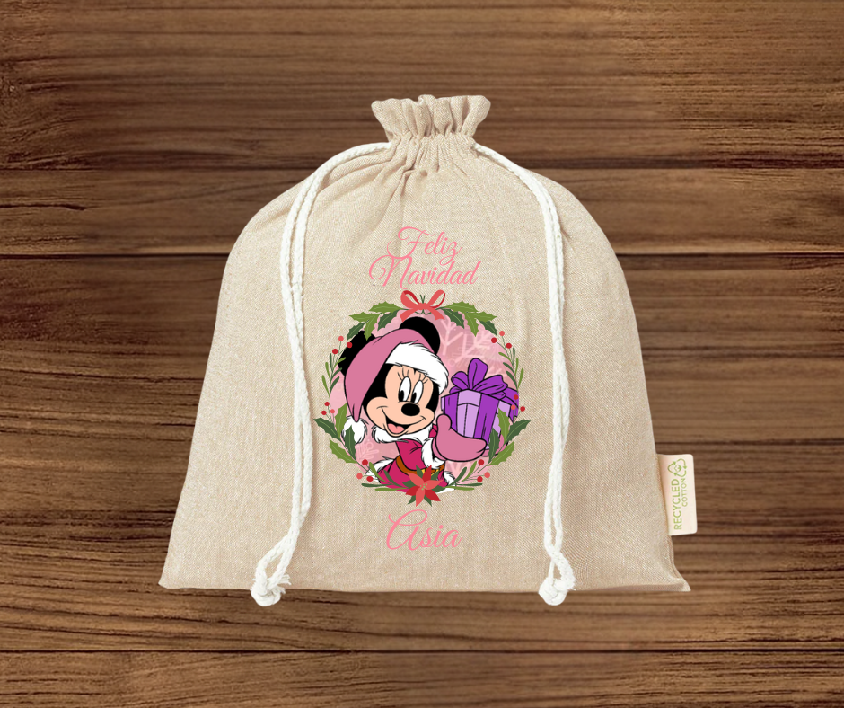 BOLSA SACO  NAVIDAD 25x30cm PERSONALIZADA