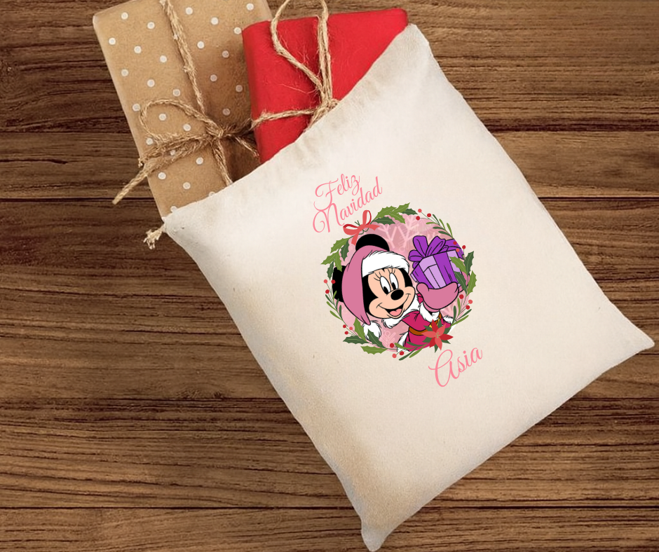 BOLSA SACO NAVIDAD 50x70 x cm PERSONALIZADA
