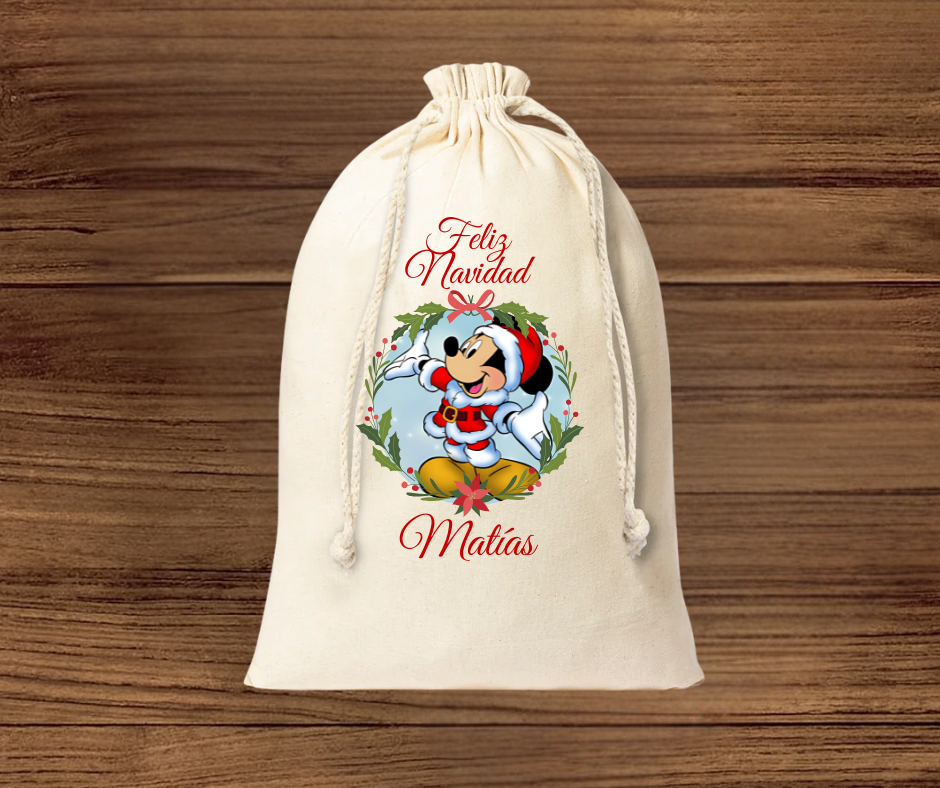 BOLSA SACO NAVIDAD 30x45 x cm PERSONALIZADA