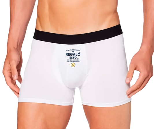 Bóxers para adultos personalizados amigo invisible